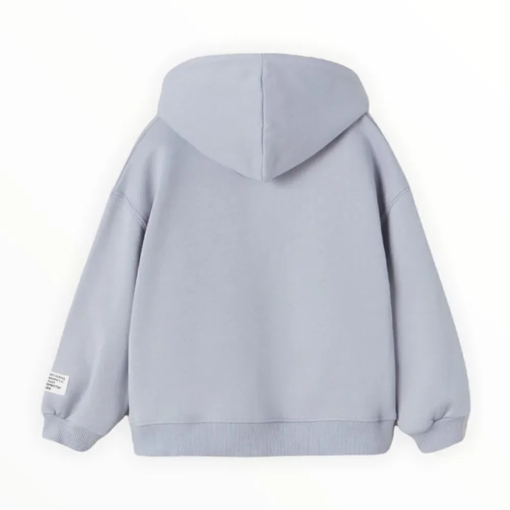 ZARA Kids | Mid Blue | NEW YORK SEQUINED PLUSH SWEATSHIRT - Picture 2 of 4